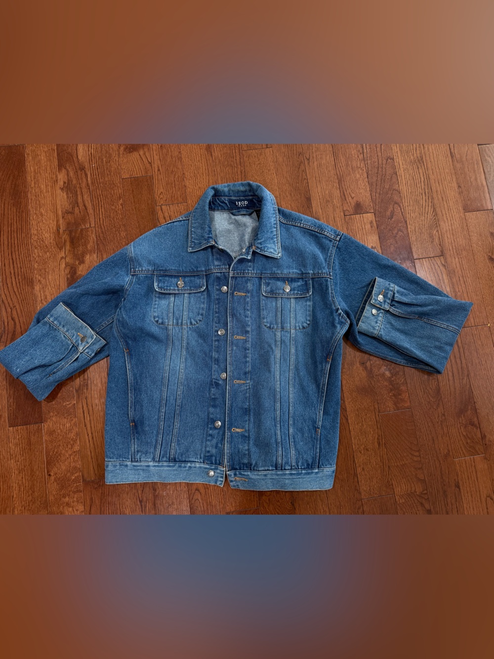 Izod Men's Classic Denim Jacket - Blue